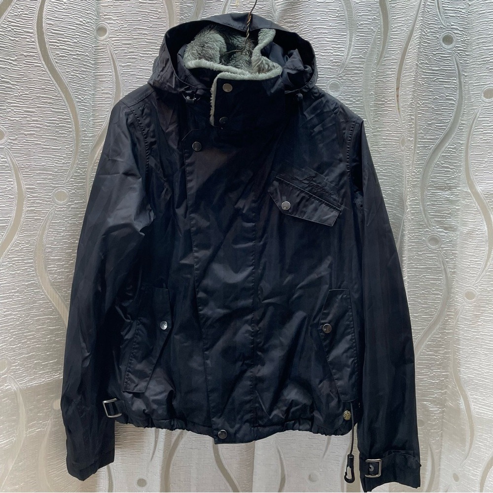Burton Snowboard Jacket Mens M Black Insulated Hooded Winter Ski Parka‎